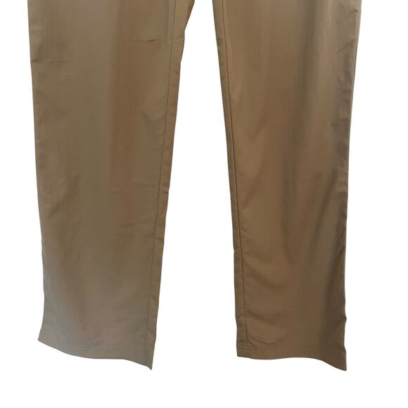 Patagonia High Waisted Flat Front Slim Straight Outdoor Hiking Pants Tan Size 4 - Picture 4 of 9